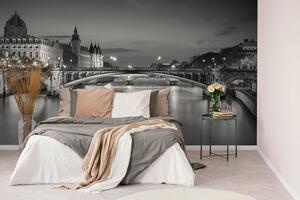 Samoprzylepna fototapeta olśniewająca czarnobiała panorama Paryża