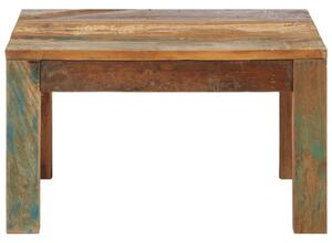 Stolik kawowy, 60 x 60 x 35 cm, lite drewno z odzysku