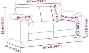 Sofa dwuosobowa, wino czerwone, 180x77x82 cm, aksamit