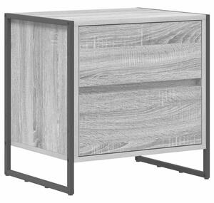 Stolik nocny z szufladÄ szary sonoma 50 x 39.5 x 50 cm