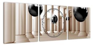 Obraz - Kula między kolumnami (z zegarem) (90x30 cm)