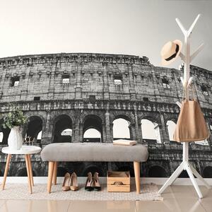 Samoprzylepna fototapeta Koloseum w czerni i bieli