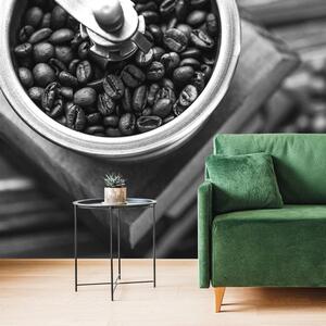Fototapeta czarno-biały młynek do kawy w stylu vintage