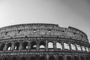 Fototapeta Koloseum w czerni i bieli