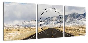 Obraz - Great Basin, Nevada, USA (z zegarem) (90x30 cm)