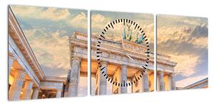 Obraz - Brama Brandenburska, Berlin, Niemcy (z zegarem) (90x30 cm)