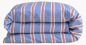 Poszwa na kołdrę z satyny bawełnianej Sky Blue Stripes