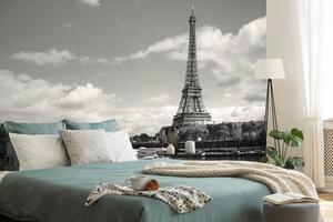 Samoprzylepna fototapeta piękna czarno-biała panorama Paryża