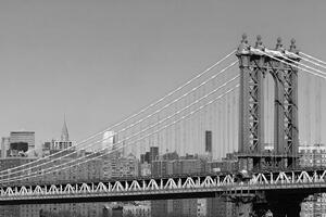 Fototapeta czarno-białe wieżowce w Nowym Jorku