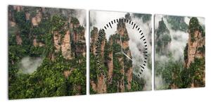Obraz - Zhangjiajie National Park, Chiny (z zegarem) (90x30 cm)