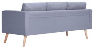 Sofa 3-osobowa, materiaÅowa, jasnoszara