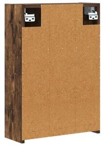 Szafka z lustrem do łazienki dąb wędzony 43 x 16 x 62.5 cm