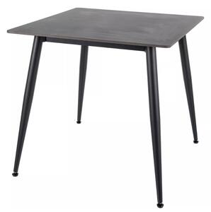 Stół jadalniany RION 80x80 cm z ceramicznym blatem, czarny marmur