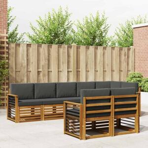 Zestaw mebli ogrodowych z litego drewna akacjowego w stylu nowoczesnym