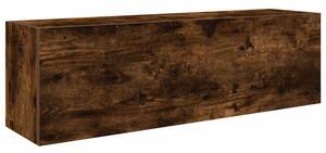 Wisząca szafka łazienkowa, przydymiony dąb, 100x25x30 cm
