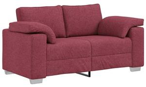 Sofa czerwone wino 160 x 77 x 82 cm tkanina