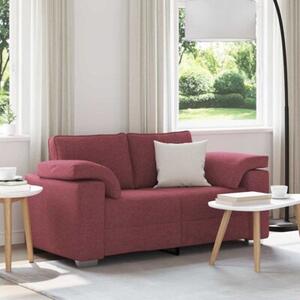Sofa czerwone wino 160 x 77 x 82 cm tkanina