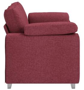 Sofa czerwone wino 160 x 77 x 82 cm tkanina