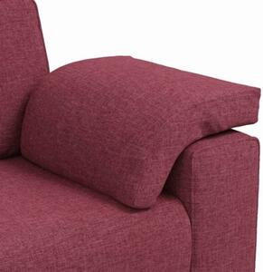 Sofa czerwone wino 160 x 77 x 82 cm tkanina