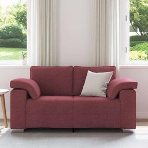 Sofa czerwone wino 160 x 77 x 82 cm tkanina