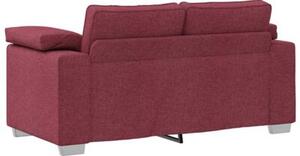 Sofa czerwone wino 160 x 77 x 82 cm tkanina