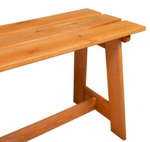 Ławka ogrodowa brązowy 119 x 47 x 35 cm lite drewno sosnowe