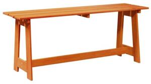 Ławka ogrodowa brązowy 119 x 47 x 35 cm lite drewno sosnowe
