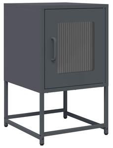Szafka nocna antracyt 36x39x60,5 cm stal walcowana na zimno
