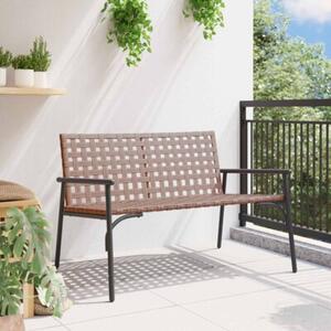 Krzesło ogrodowe brązowy 110,5 x 79 x 75,5 cm polirattan