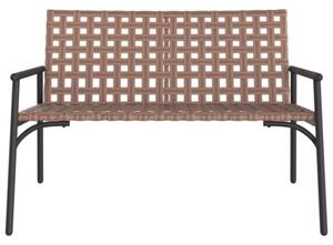 Krzesło ogrodowe brązowy 110,5 x 79 x 75,5 cm polirattan