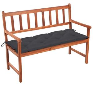 Ławka ogrodowa z poduszką, 120 cm, lite drewno akacjowe