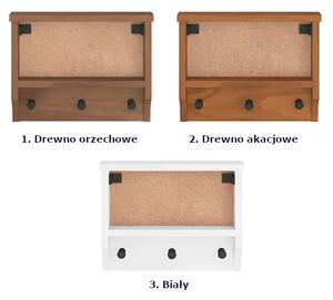 Mały wieszak ścienny drewno orzechowe C0-N36