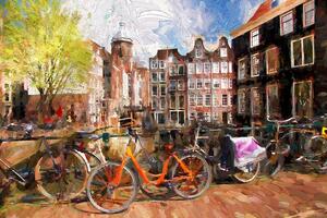 Tapeta malowany Amsterdam