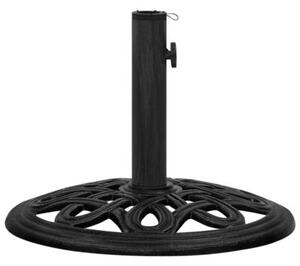 Podstawa pod parasol, czarna, 44x44x32 cm, żeliwo