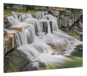 Obraz na szkle - wodospady (70x50 cm)