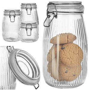 Pojemnik szklany z pokrywą Samo zestaw 500 ml + 950 ml + 1450 ml