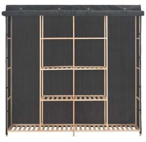 Szafa, szara, 173x40x170 cm, materiaÅowa