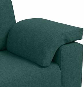 Sofa ciemna zieleÅ 219 x 77 x 82 cm tkanina