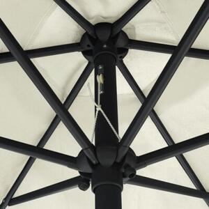 Parasol ogrodowy na aluminiowym słupku, 270x246 cm, piaskowy