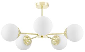 NOWOCZESNA LAMPA WISZĄCA KLASYCZNE ZŁOTO FINO RING W5