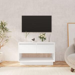 Szafka pod TV, biała, 70x41x44 cm, materiał drewnopochodny