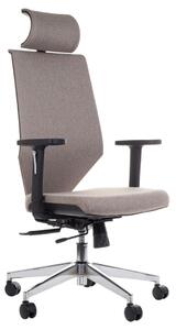 Fotel ergonomiczny ZN-805-C regulowana wysokość oparcia - piaskowy szary