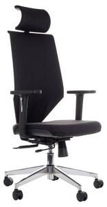 Fotel ergonomiczny ZN-805-C regulowana wysokość oparcia - czarny