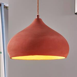 Lindby Piękna lampa wisząca Fiona, terracotta