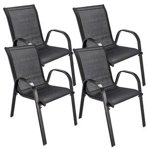 Komplet 4 sztuk krzeseł ogrodowych - Eljoh