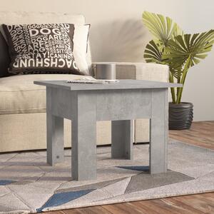 Stolik kawowy, szarość betonu, 55x55x42 cm, płyta wiórowa