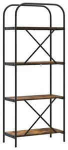 Półka na książki dąb wędzony 60 x 30 x 146 cm