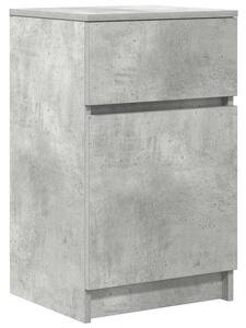 Szafka nocna beton szary 39x35x65 cm drewno klejone