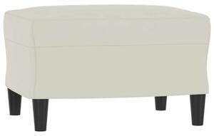 Sofa 3-osobowa, kremowa, 180 cm, tapicerowana aksamit