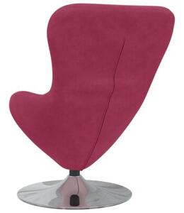 Fotel jajo czerwone wino 63 x 73 x 90 cm aksamit
